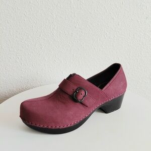 Dansko Loafers  Berries Nubuck Brushed Leather Womens Clogs